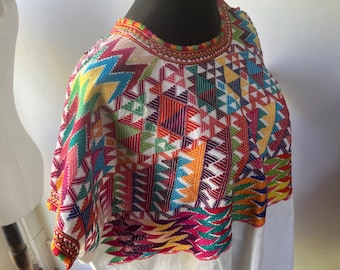 Vintage huipil from Santa Apolonia, Guatemala