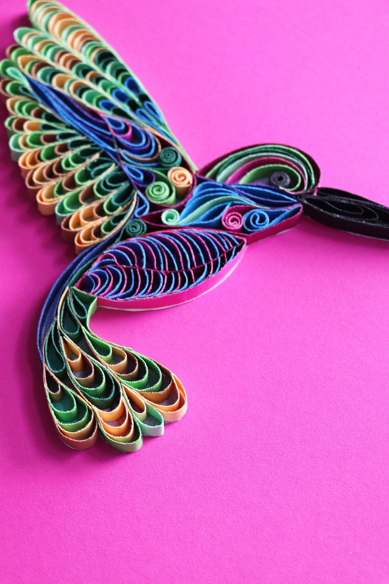 How to Make Quilled Hummingbird / Quilling Tutorial / Etsy