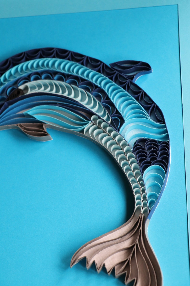 Dolphin Download Quilling Pattern / Quilling Paper Template Etsy