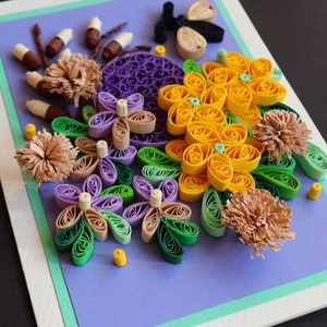 Cartão de feliz dia de Páscoa - Ovo de papel de Páscoa - presente feito à mão com penas - Cartão de Páscoa elegante - para um amigo, irmã ou ente querido - cartão de felicitações