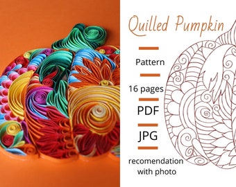Quilled Pumpkin Pattern: Step-by-Step Guide (PDF Download)
