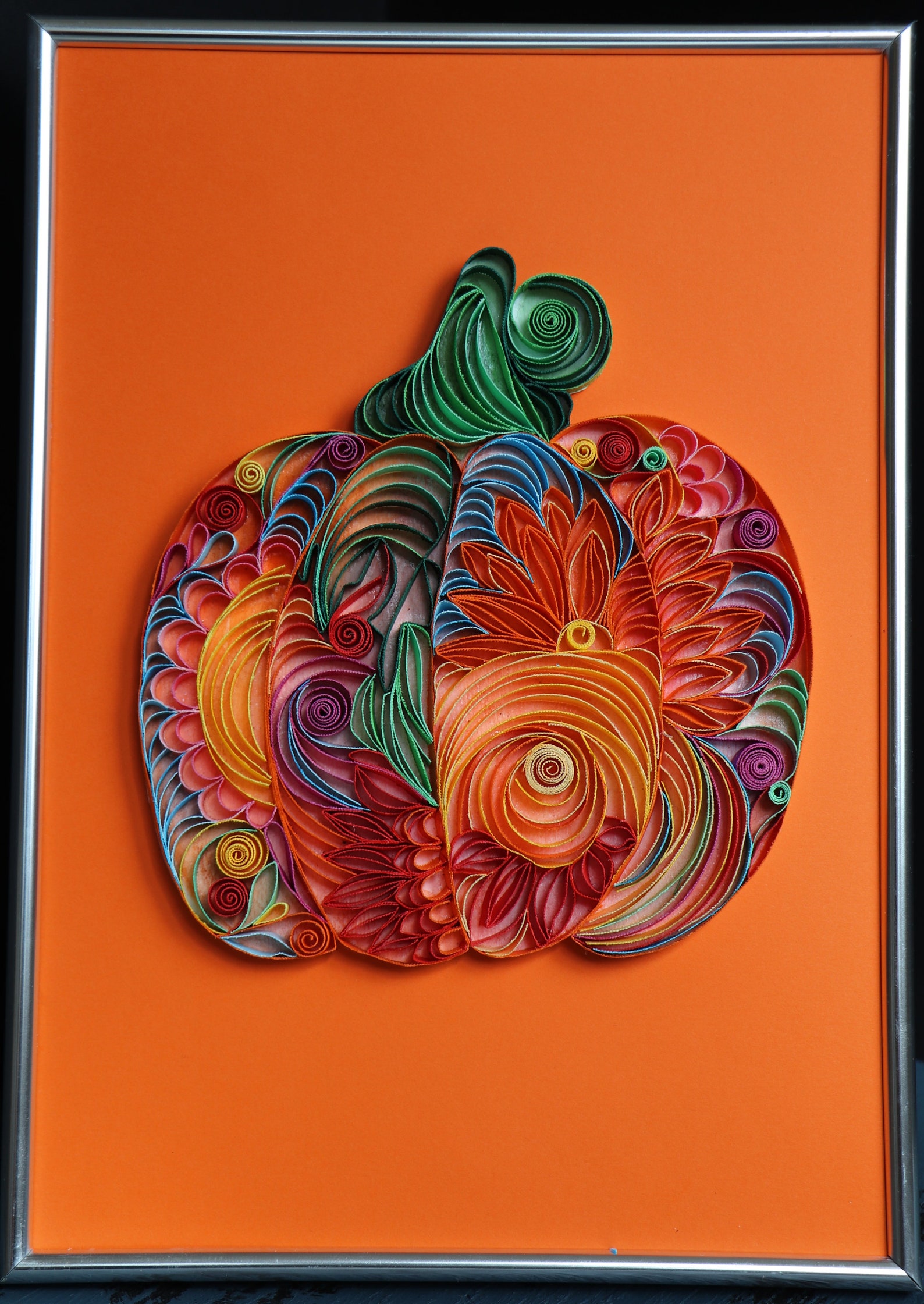 Pattern for Making Quilled Pumpkin How to Make Quilled Art Etsy