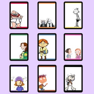 Rainbow Book Character Posters for Classroom
