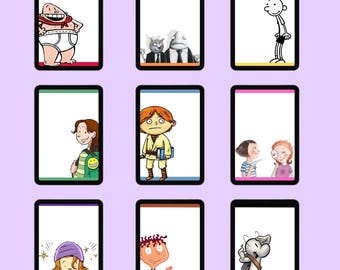 Rainbow Book Character Posters for Classroom