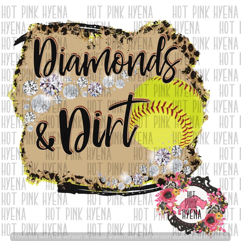 Softball Diamonds and Dirt Vinyl Transfer Etsy