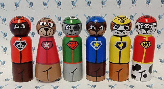 paw patrol peg dolls