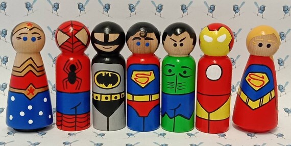 marvel peg dolls