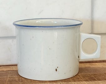 Dansk Blue Mist Rim Coffee Tea Cup Denmark Blue Stamp Niels Refsgaard
