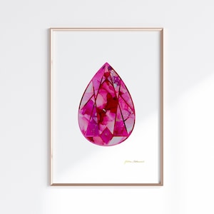 Topaz Gemstone - November Birthstone by Matthias Hauser Wall Art