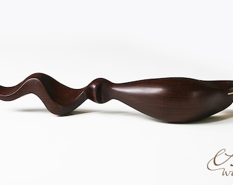 Black Cold Fire – Soporte ergonómico oblicuo para bolígrafos | Soporte de madera hecho a mano para caligrafía | Listo para enviar