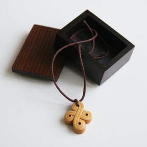 Wood Cross Necklace Wooden Cross Pendant Hand Carved Wood Cross Pendant Christian Jewelry image 5