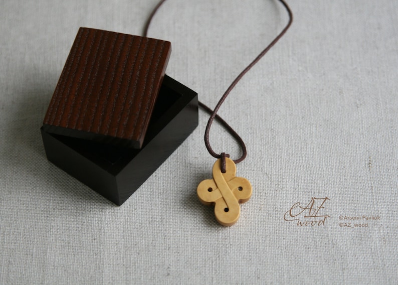 Wood Cross Necklace Wooden Cross Pendant Hand Carved Wood Cross Pendant Christian Jewelry image 3