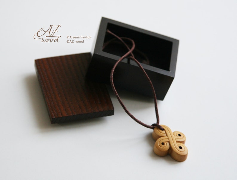 Wood Cross Necklace Wooden Cross Pendant Hand Carved Wood Cross Pendant Christian Jewelry image 4