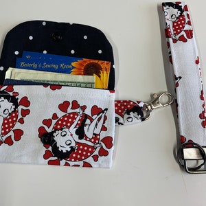 Betty Boop- Card/Cash Waller and Key Wristlet