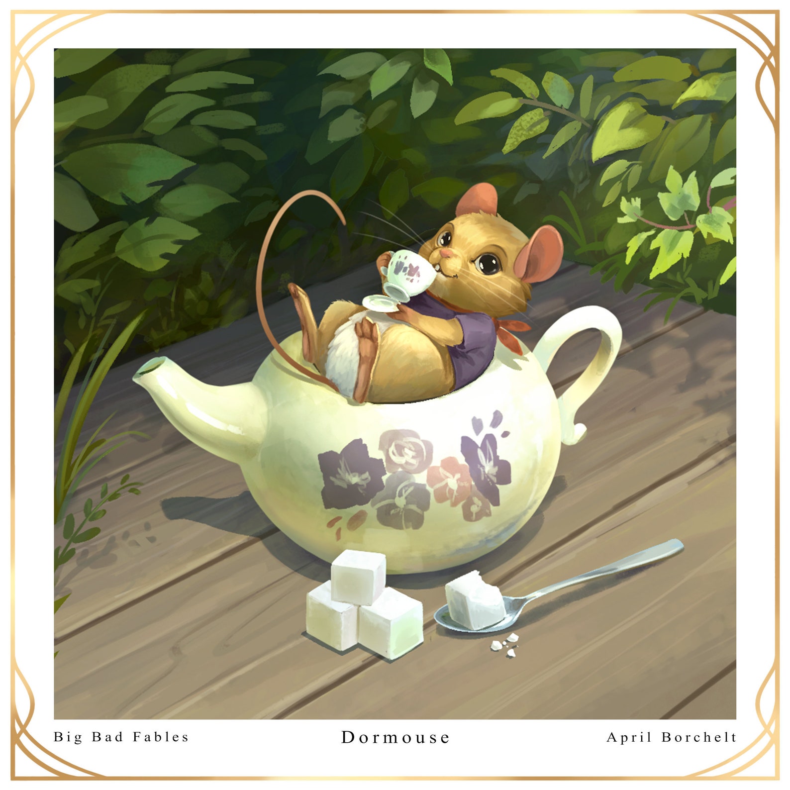 Dormouse Children's Book Fairy Tale Art Print Etsy