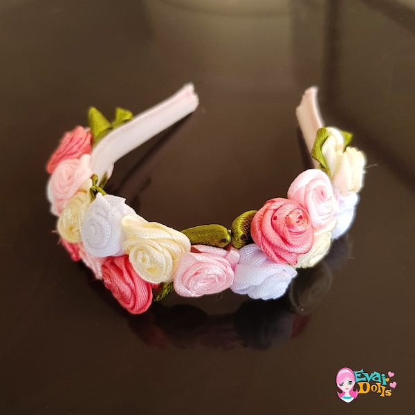 Flower crown for Little Darling doll Diana Effner, doll accessories for 13