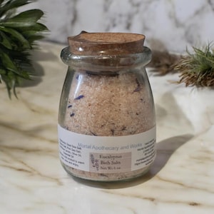 All Natural Bath Salts - Essential Oil Bath Salts - Self Care Ideas - Himalayan Salt Bath - Care Package Ideas - Natural Bath and Beauty