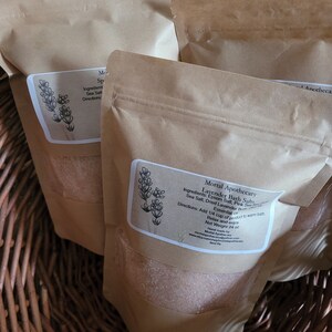 Essential Oil Bath Salts - All Natural Aromatherapy Soak