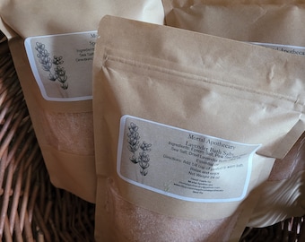 Essential Oil Bath Salts - All Natural Aromatherapy Soak