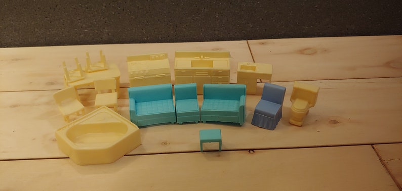 vintage plastic dollhouse