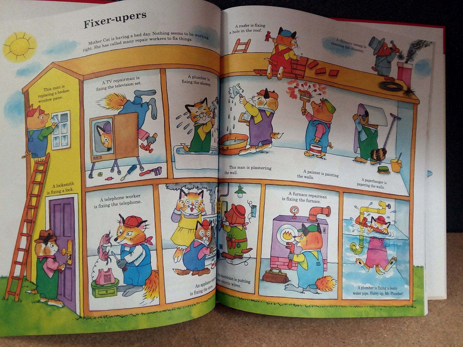 Richard Scarry's Busy Busy Town Large Vintage Etsy Richard Scarry's Busy Busy Town Large Vintage Etsy