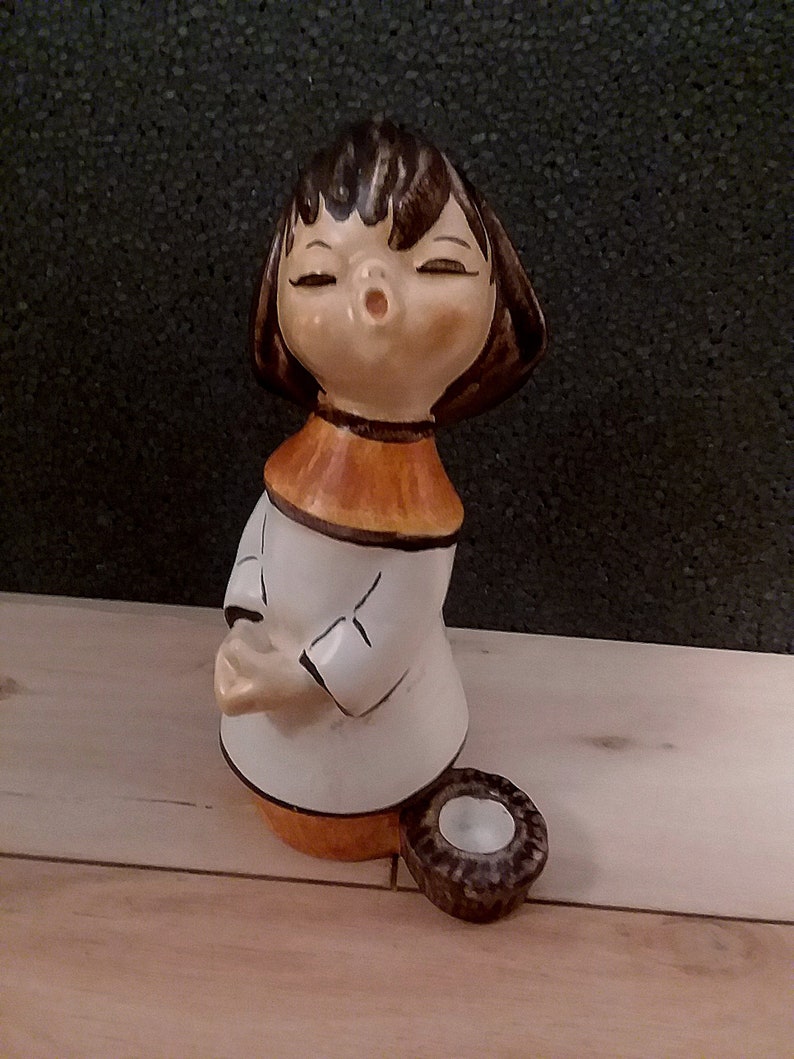 Goebel West Germany Choir Singer Vintage Ceramic Candle Holder Etsy