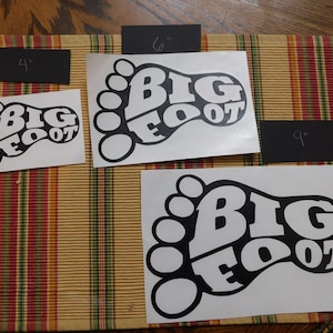 Big Foot Decals