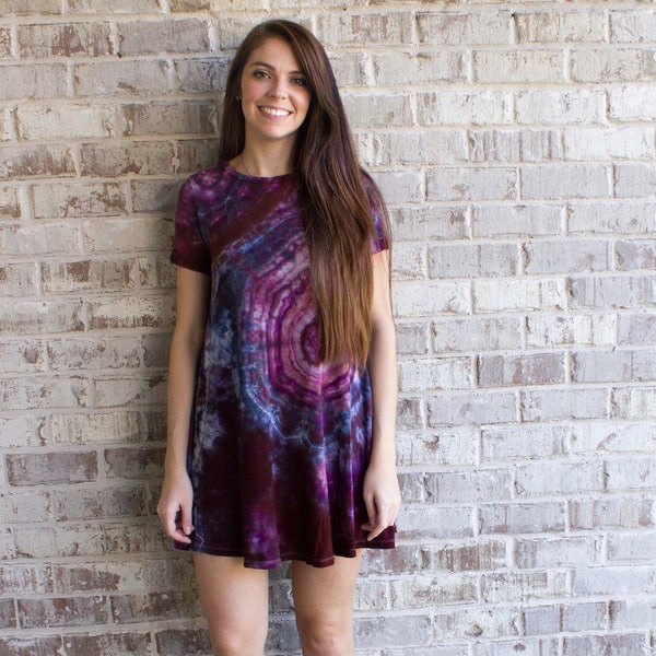 Boho Dress | Tie Dye Dress | Festival Dress | Bohemian Dress | Tie Dye Dress | Purple Tie DYe | Boho Chic | Beach Dress