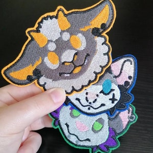 Custom fursona OC Embroidered Patch
