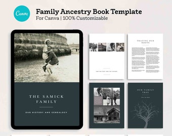 family history book template