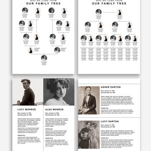 Ancestry Book Template Family Tree Family History Genealogy Book