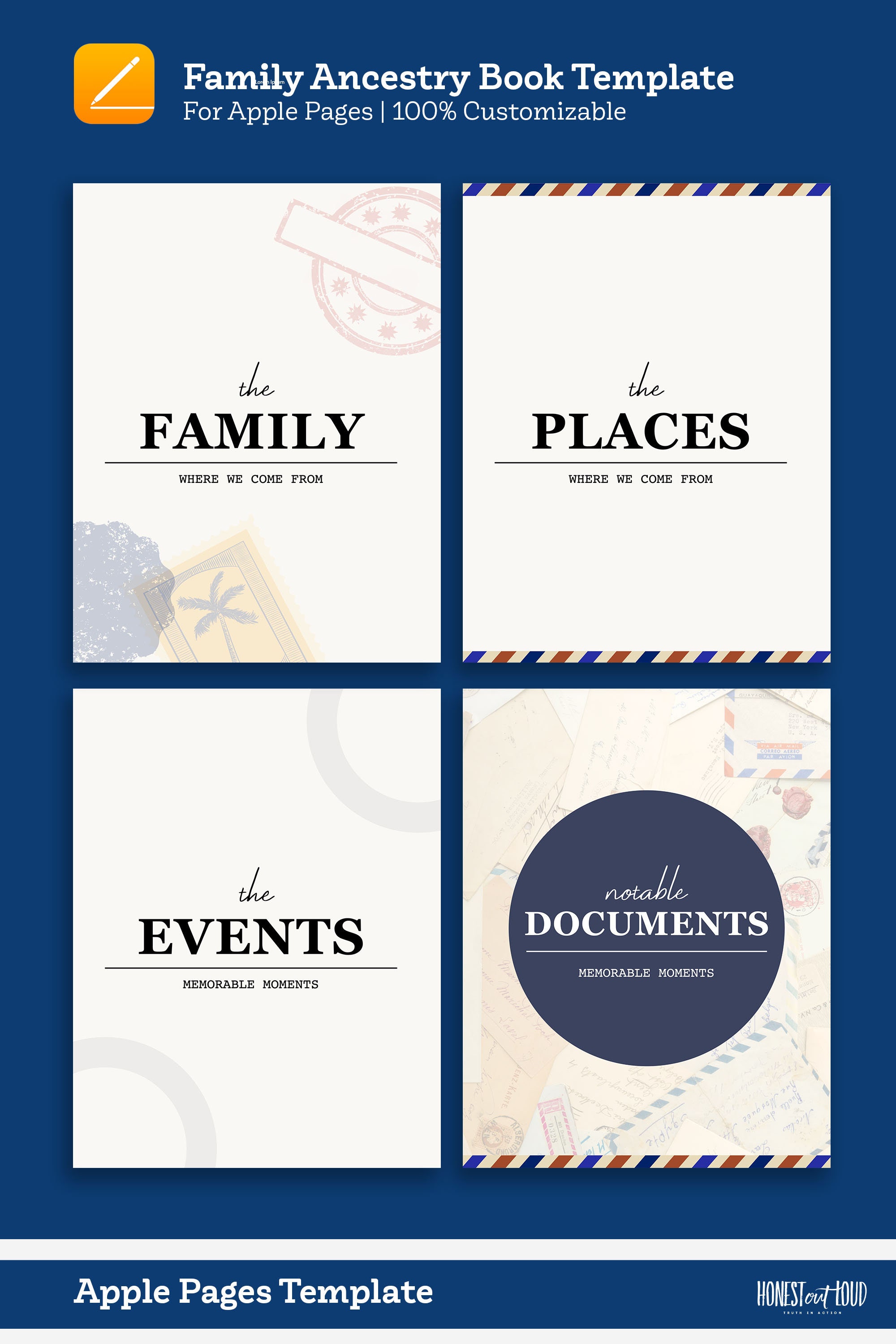 Ancestry Book Template Family Tree Family History Genealogy Book Mac ...
