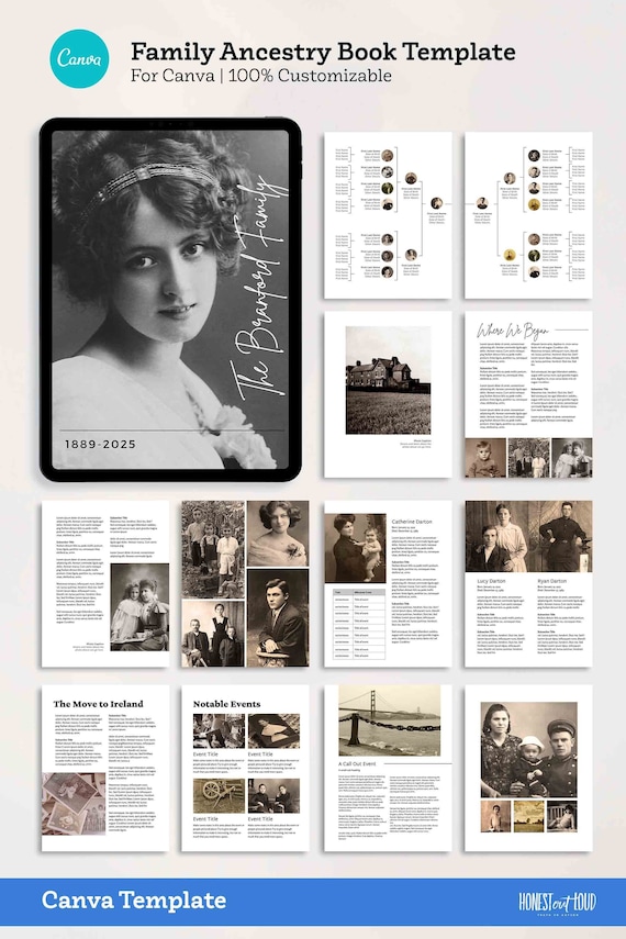 Buy Ancestry Book Template Family Tree Family History and