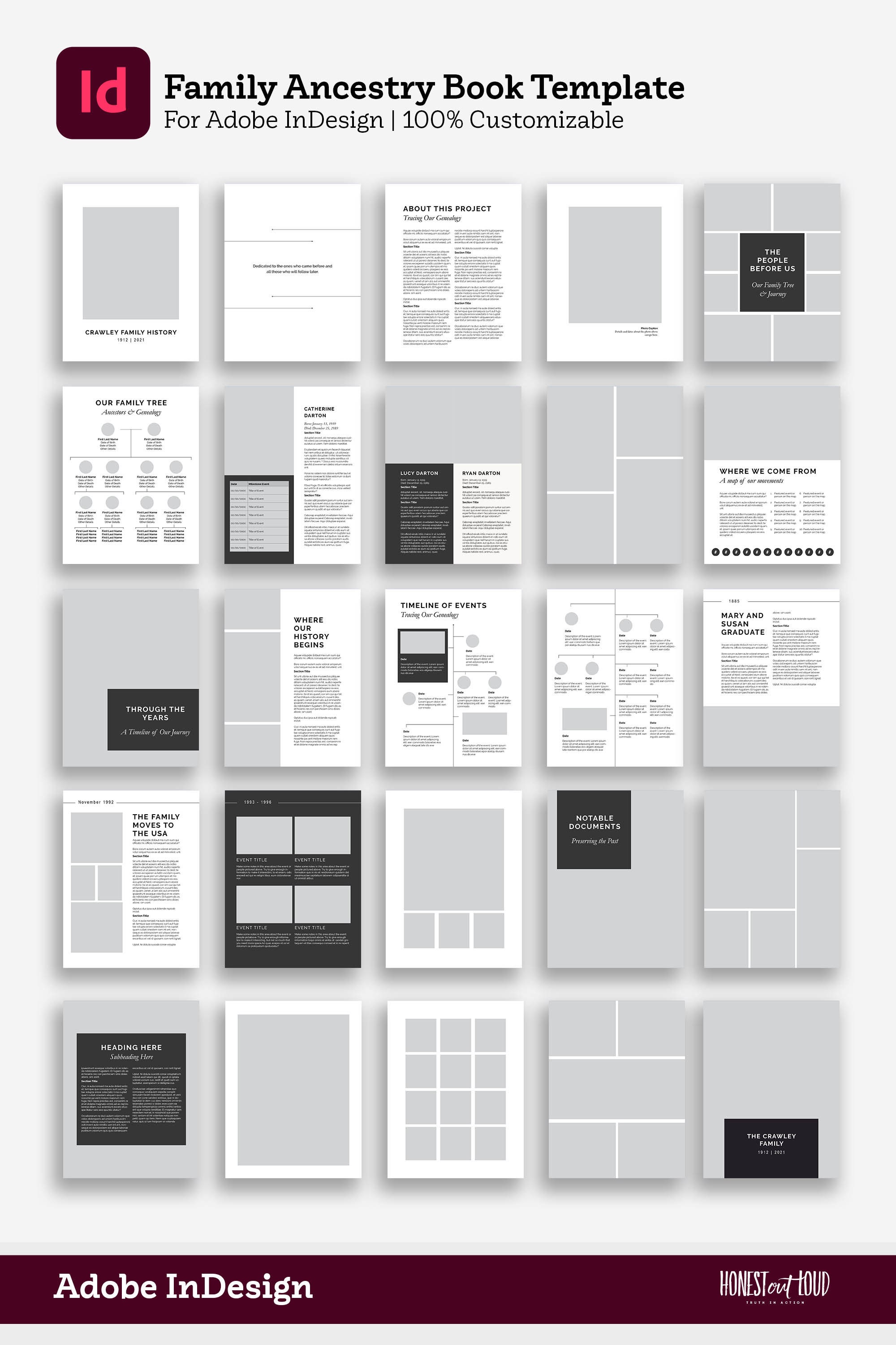 Ancestry Book Template Family Tree Family History Genealogy Book Ancestry Book Template Family Tree Family History Genealogy Book