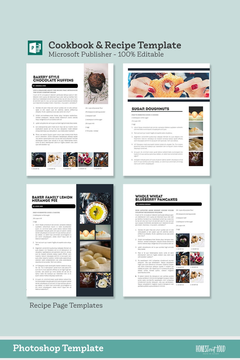 publisher recipe template publisher recipe template