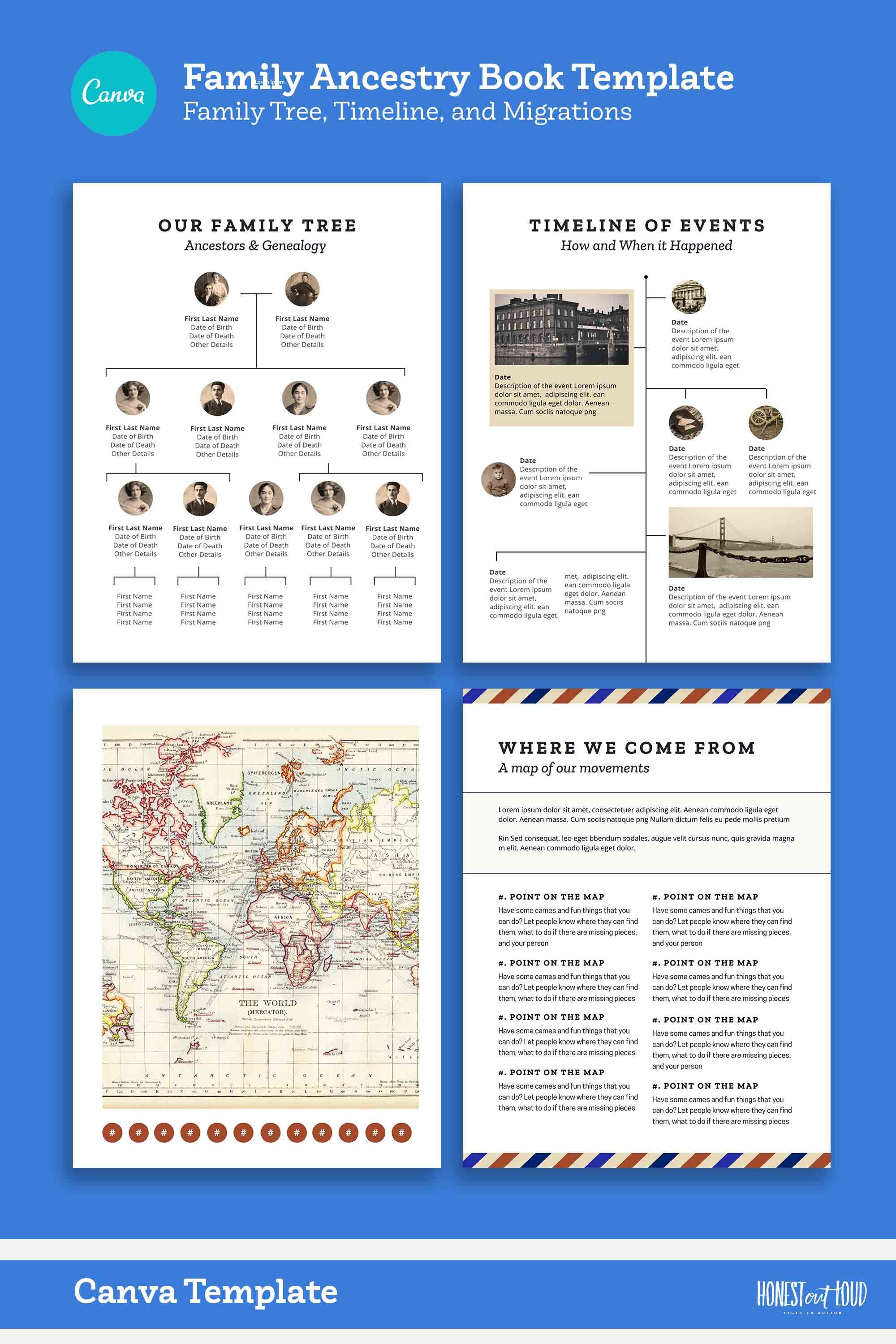 Ancestry Book Template Family Tree Family History and Etsy UK Ancestry Book Template Family Tree Family History and Etsy UK