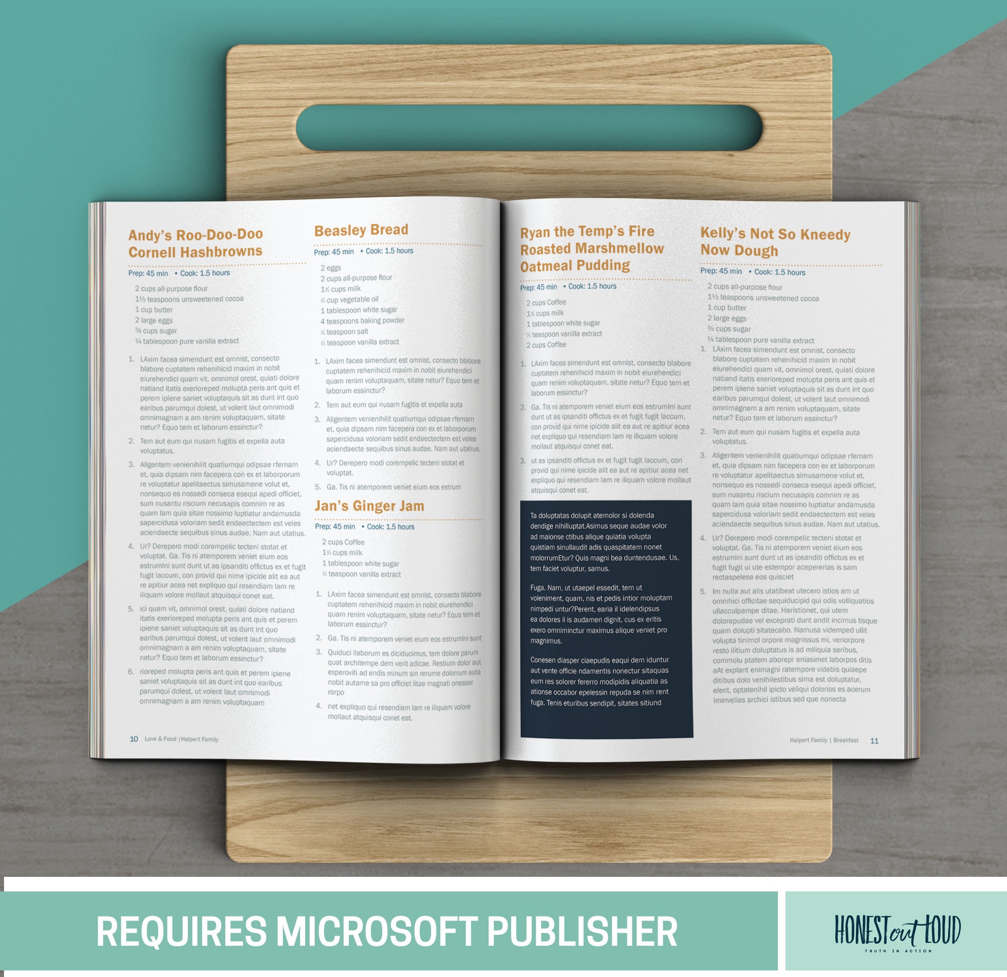recipe template for publisher recipe template for publisher