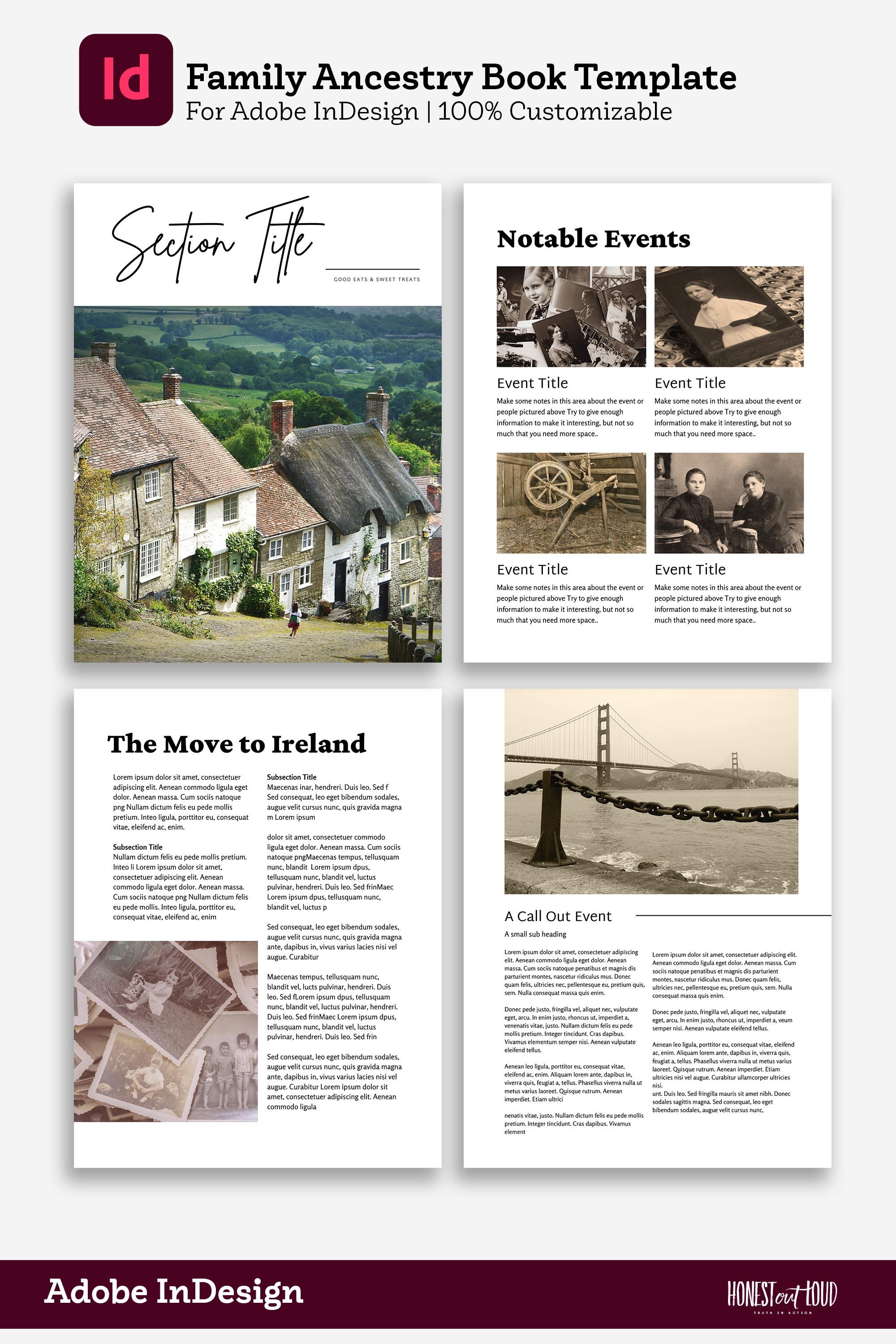 Ancestry Book Template | Family Tree Family History Genealogy Book ...