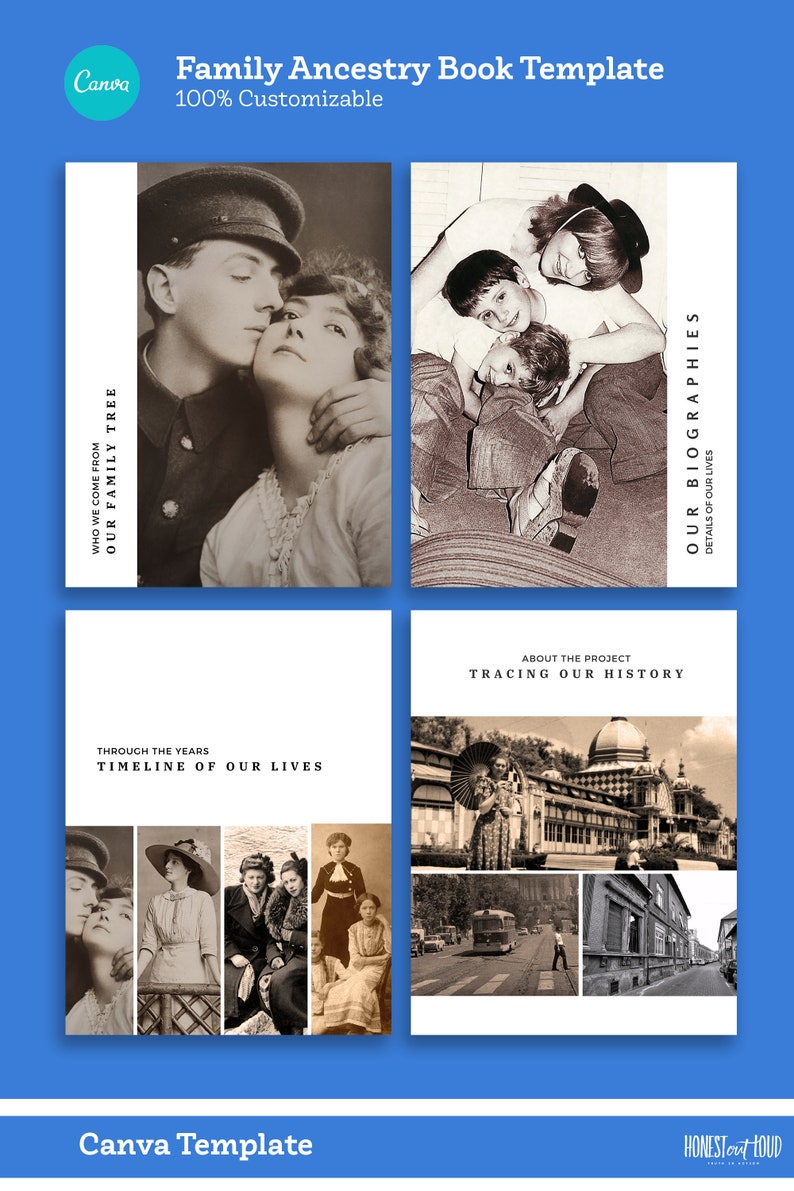 Ancestry Book Template | Family Tree Family History and Genealogy ...