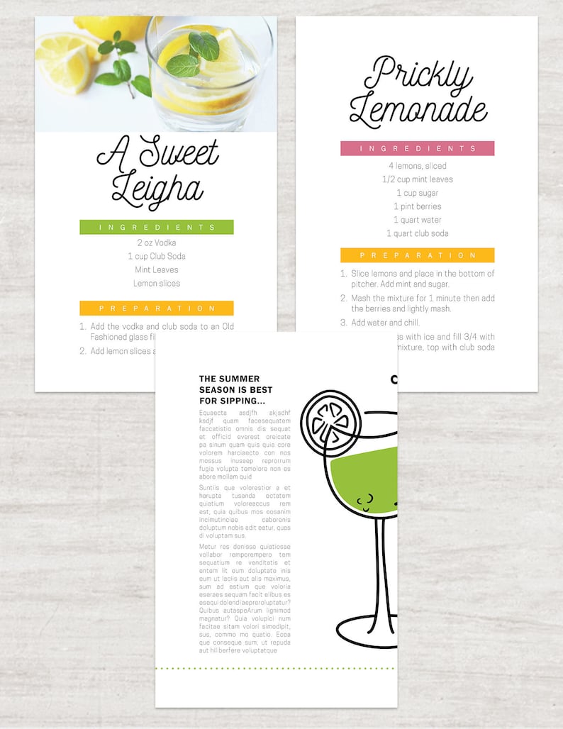 printable-cocktail-recipe-template-for-adobe-indesign-etsy