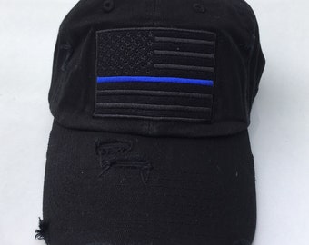 thin blue line ball caps