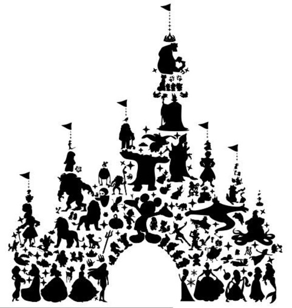 Download Décalque de mur de Château Disney / sticker | Etsy