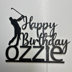 Golf birthday cake topper