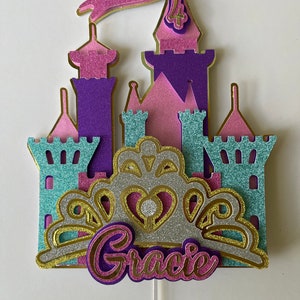 Décoration pour gâteau d'anniversaire 3D Castle