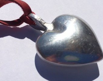 element13 - Aluminum Heart Necklace - Made from Recycled Aluminum