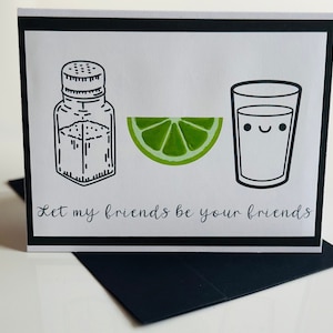 Divertida tarjeta de felicitación de despedida de soltera cómica de tequila, tarjeta de cumpleaños de tequila, regalos de alcohol, tarjeta de felicitación, tarjeta de cumpleaños BFF, regalo de novia, lima