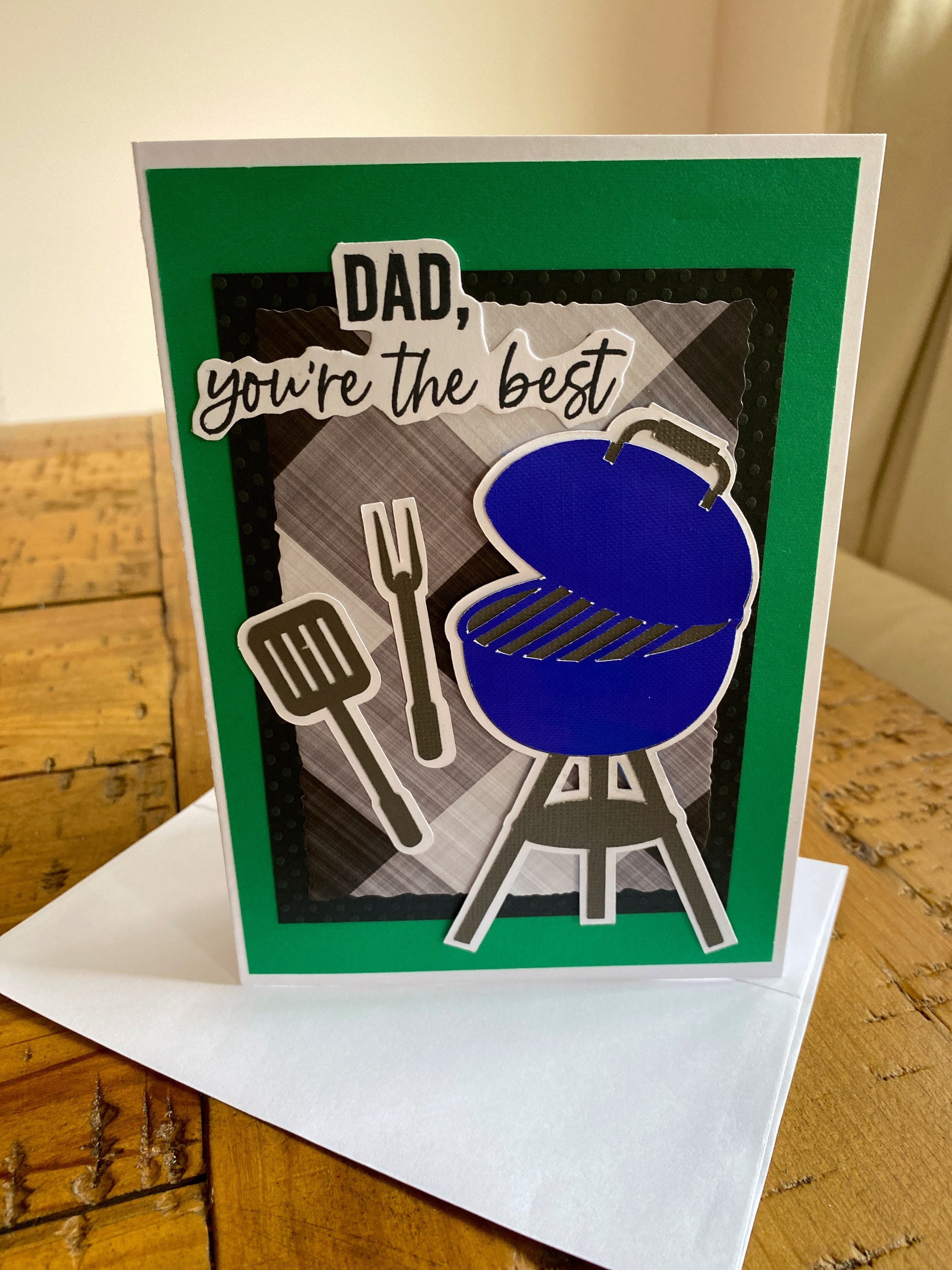 Fathers Day grill master grilling dad father card dad Etsy
