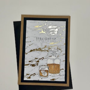 Old Fashioned Karte Whisky Mann Geschenke Freund Geschenke Vater Geschenke Onkel Geschenke Bruder Geschenke Vatertagsgeschenk Vatertagsgeschenk