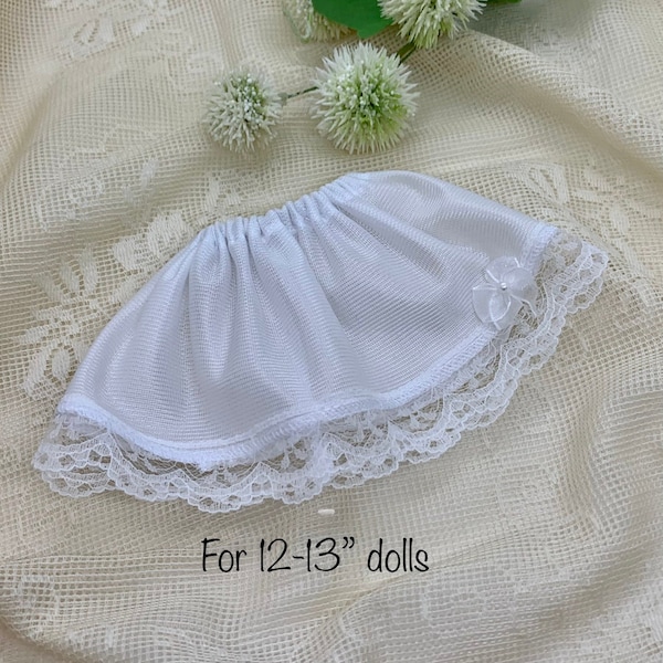 Doll crinoline in half slip style. Lingerie for 12 to 13 inch dolls. Doll clothes and accessories are ready to ship.