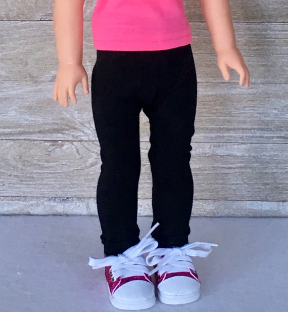 Basic Black Slip On Shoes for 14.5/" American Girl Wellie Wisher Doll Clothes